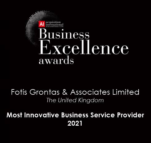 FOTIS GRONTAS AND ASSOCIATES MOST INNOVATING BUSINESS SERVICE PROVIDER